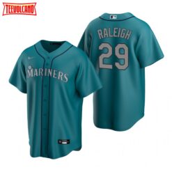 Seattle Mariners Cal Raleigh Aqua Alternate Replica Jersey