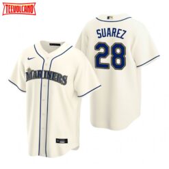 Seattle Mariners Eugenio Suarez Cream Alternate Replica Jersey