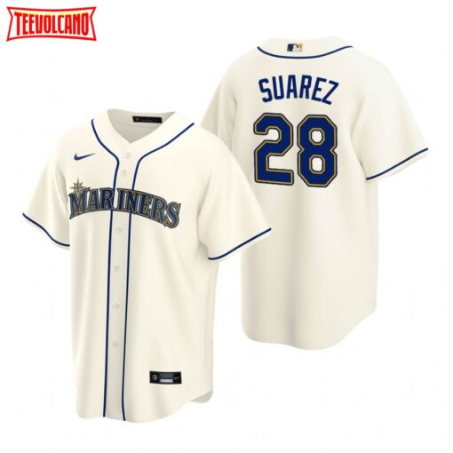 Seattle Mariners Eugenio Suarez Cream Alternate Replica Jersey