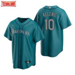 Seattle Mariners Jarred Kelenic Aqua Alternate Replica Jersey