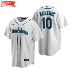 Seattle Mariners Jarred Kelenic White Home Replica Jersey