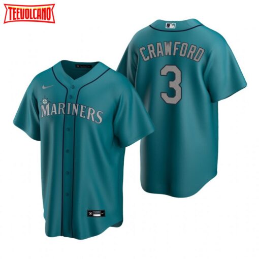 Seattle Mariners JP Crawford Aqua Alternate Replica Jersey