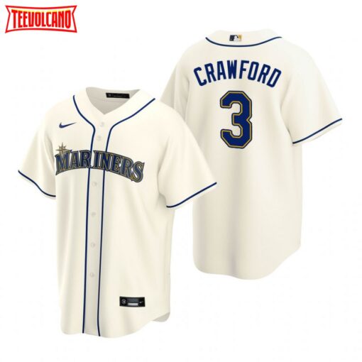 Seattle Mariners JP Crawford Cream Alternate Replica Jersey