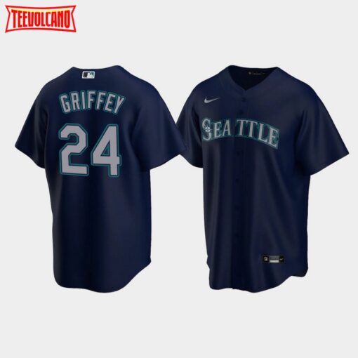 Seattle Mariners Ken Griffey Jr. Navy Replica Alternate Jersey