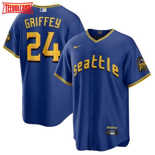 Seattle Mariners Ken Griffey Jr Royal 2023 City Connect Replica Jersey