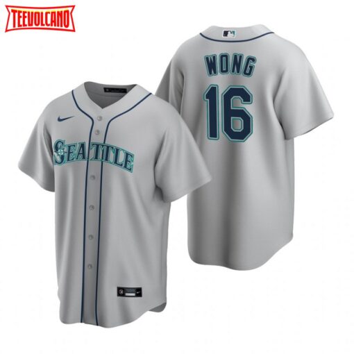 Seattle Mariners Kolten Wong Gray Road Replica Jersey