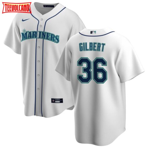 Seattle Mariners Logan Gilbert White Home Replica Jersey