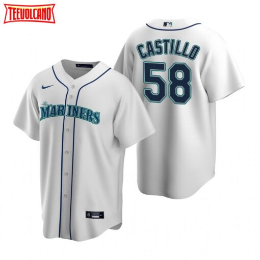 Seattle Mariners Luis Castillo White Home Replica Jersey