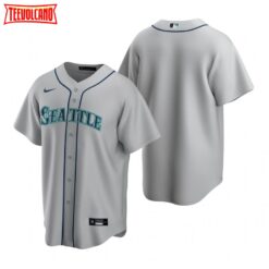 Seattle Mariners Team Gray Replica Road Jersey