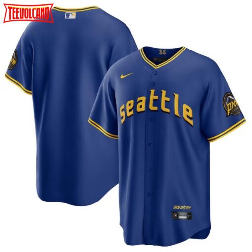 Seattle Mariners Team Royal 2023 City Connect Replica Jersey