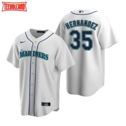 Seattle Mariners Teoscar Hernandez White Home Replica Jersey