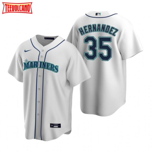 Seattle Mariners Teoscar Hernandez White Home Replica Jersey