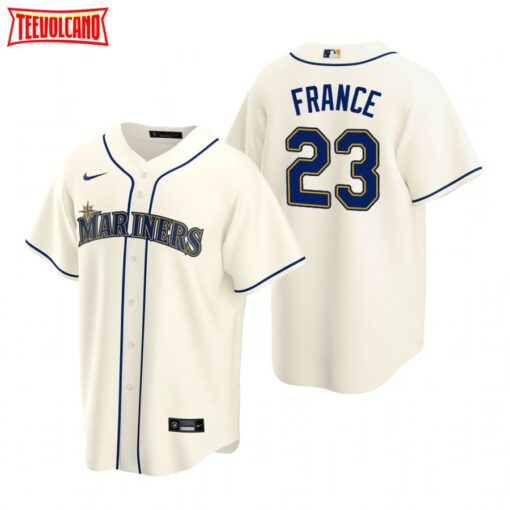 Seattle Mariners Ty France Cream Alternate Replica Jersey