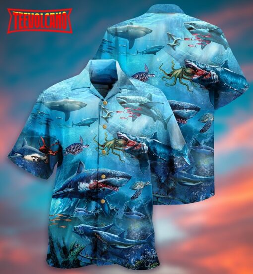 Shark Assassin Style Hawaiian Shirt
