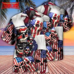 Skull Chef America Independence Day Hawaiian Shirt