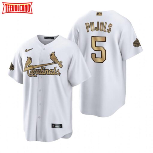 St. Louis Cardinals Albert Pujols White Gold 2022 All-Star Replica Jersey