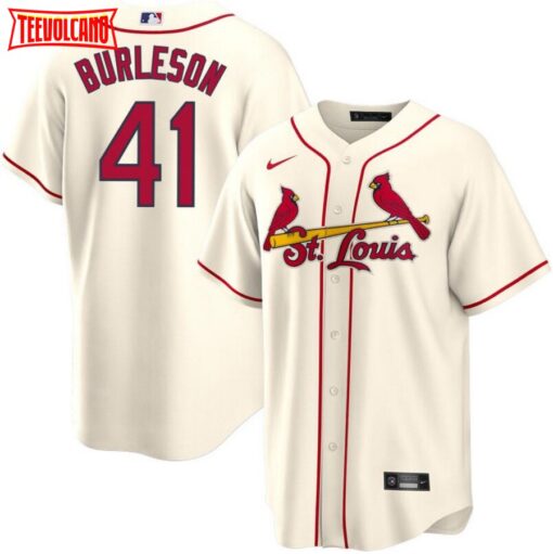 St. Louis Cardinals Alec Burleson Cream Alternate Replica Jersey