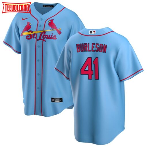 St. Louis Cardinals Alec Burleson Light Blue Alternate Replica Jersey