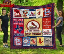 St. Louis Cardinals Texas 3D Customized Quilt Blanket