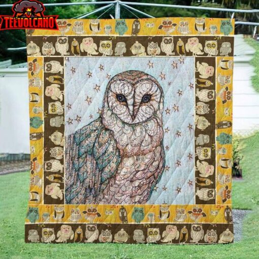 Star Owl 3D Quilt Blanket