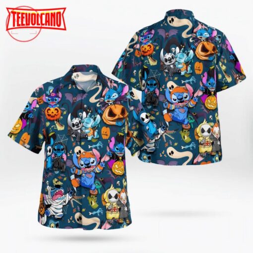 Stitch Cosplay Halloween Hawaiian Shirt