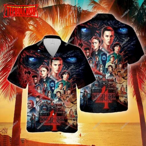 Stranger Things 4 Hellfire Club Hawaiian Shirt