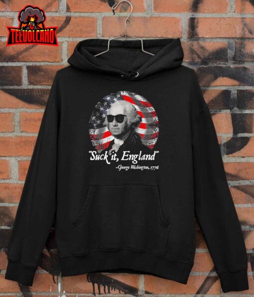 Suck It England Funny 4th of July George Washington 1776 T-Shirt