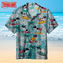 Surfing Dogs Hawaiian Shirts