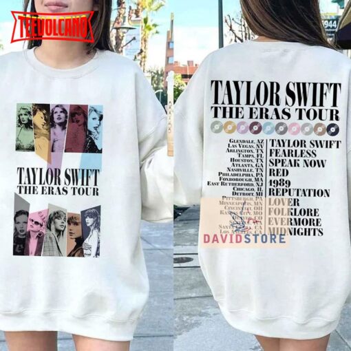 Taylor Swift Eras Tour Double Side Print Sweatshirt
