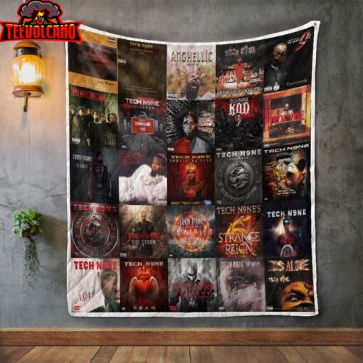 Tech N9Ne Album Covers 3D Quilt Blanket