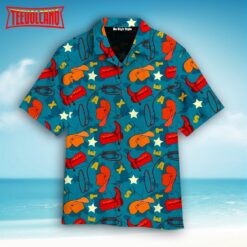 Texas Cowboy Style Aloha Hawaiian Shirt