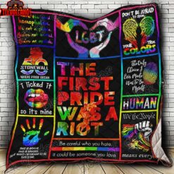 The First Pride Was Riot 3D Quilt Blanket