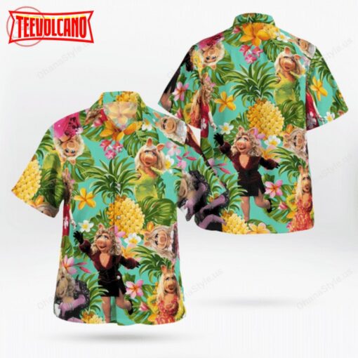The Muppet Miss Piggy Pineapple Tropical Hawaiian Shirt
