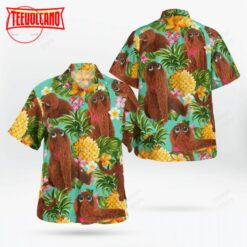 The Muppet Mr Snuffleupagus Pineapple Hawaiian Shirt