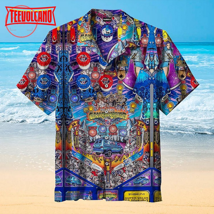 The Pabst Can Crusher Pinball Machine Pinball Hawaiian Shirt
