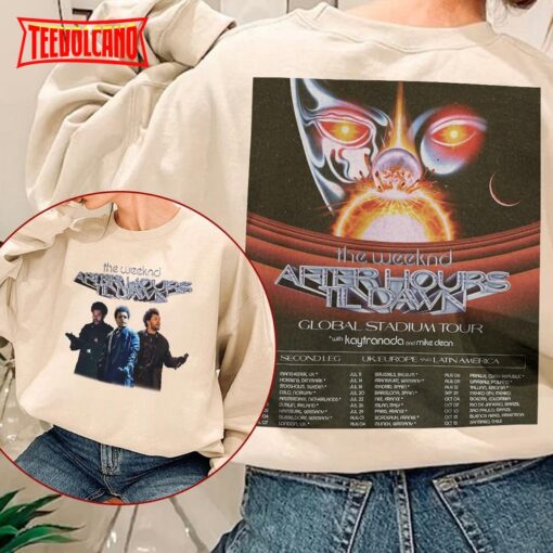 The Weeknd After Hours Tour 2023 V1 DOuble Side Shirt