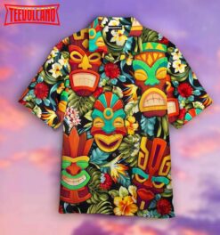 Tiki Tiki Head Hawaiian Shirt