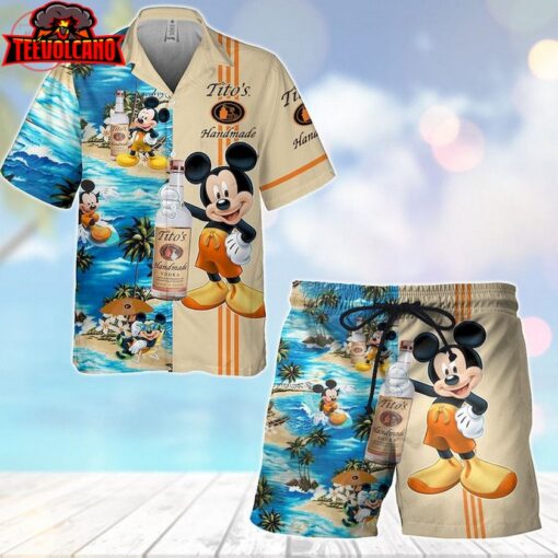 Tito’s Handmade Mickey Hawaiian Shirt and Shorts