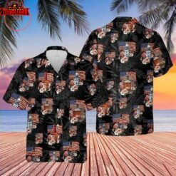 US Bourbon Independence Day Hawaiian Aloha Shirts