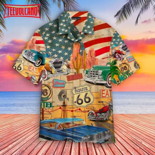 US Route 66 Hawaiian Shirt