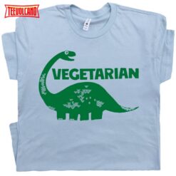 Vegetarian Dinosaur Cute Vegetables Graphic T-Shirt