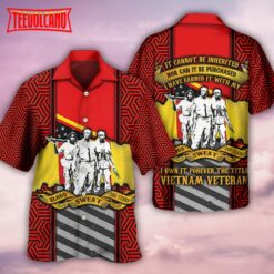 Veteran Vietnam Veteran Blood Sweat Tears Hawaiian Shirt