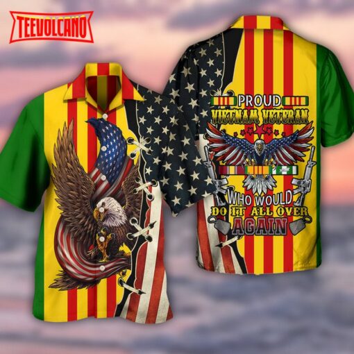 Veteran Vietnam Veteran Eagle Proud Hawaiian Shirt