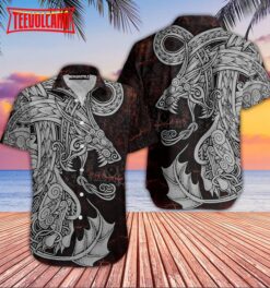 Viking Dragon Hawaiian Shirt