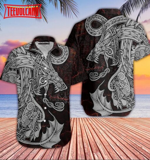 Viking Dragon Hawaiian Shirt