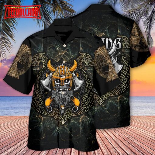 Viking Skull King Darkness Hawaiian Shirt