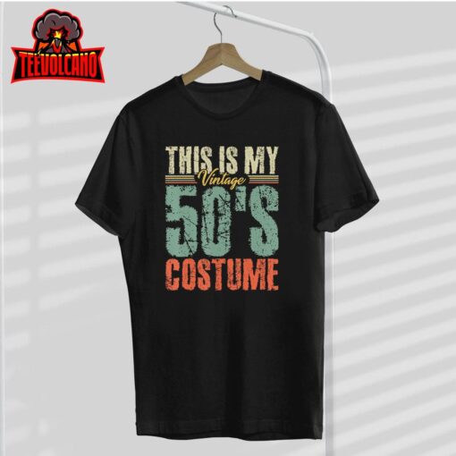 Vintage 50s Costume 50’s Outfit 1950s Fashion 50 Theme Party T-Shirt