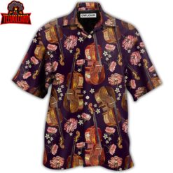 Violin Music Floral Classic Hawaiian Shirt