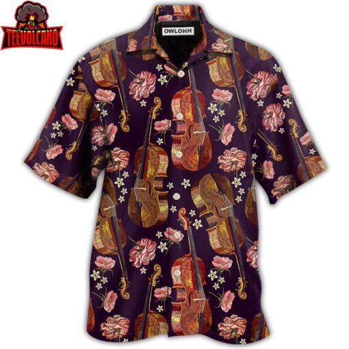 Violin Music Floral Classic Hawaiian Shirt