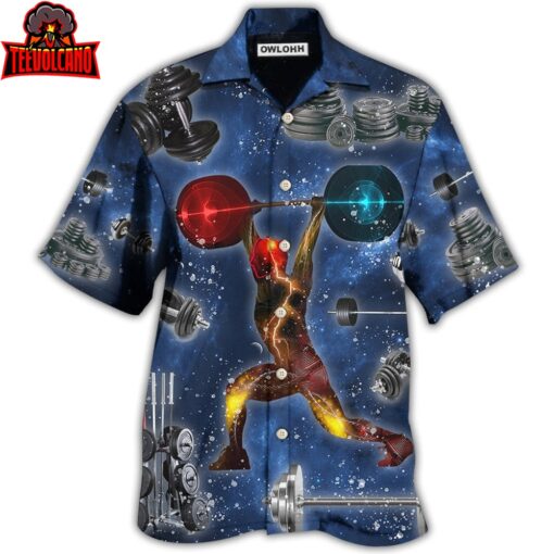 Weightlifting Power Galaxy Hawaiian Shirt